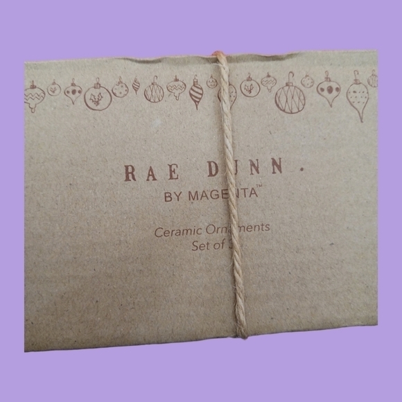 Rae dunn ceramic christmas tree ornaments /3 pack - Picture 8 of 9